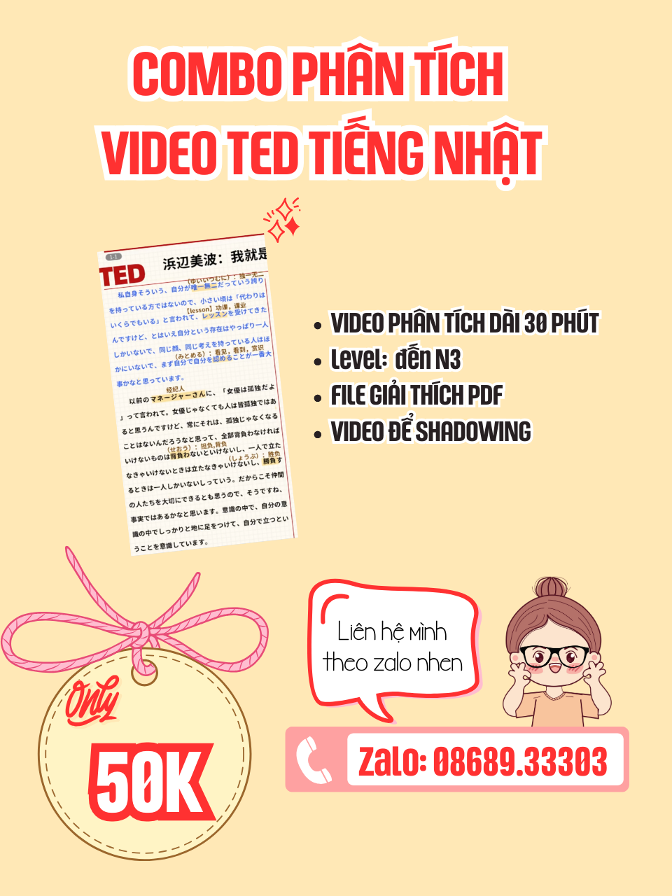 Phân Tích Ngữ Pháp Tiếng Nhật Thông Qua Combo Phân Tích Video TED Tiếng Nhật Cùng Toramu Nihongo